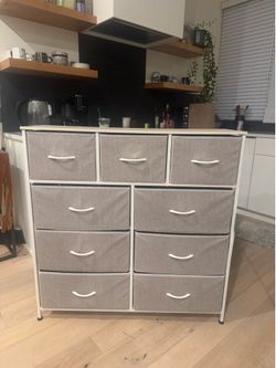 Light Gray Dresser + Matching Nightstand