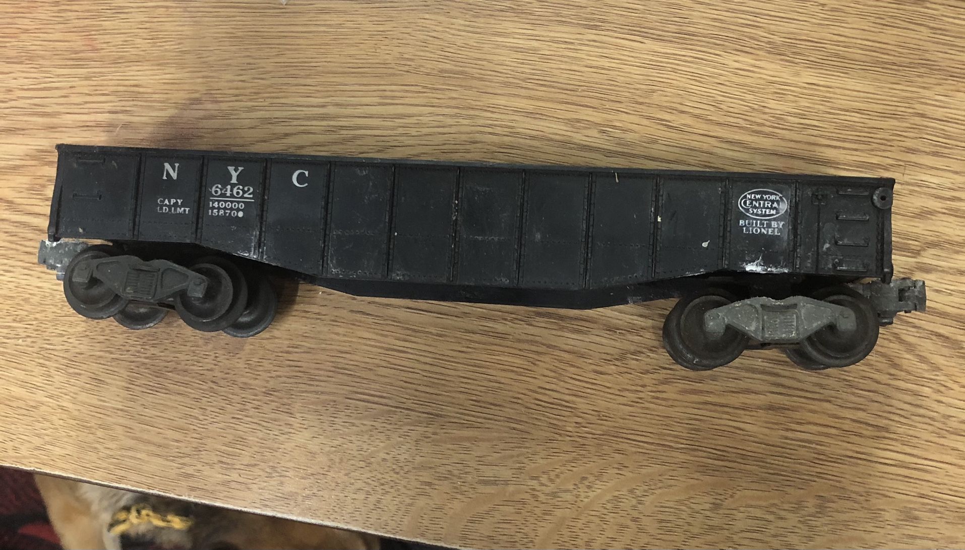Lionel Vintage 1950’s 6462 New York Central NYC Gondola Train Car