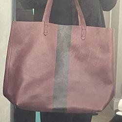 New With Tags Leather Madewell Maroon Carry All