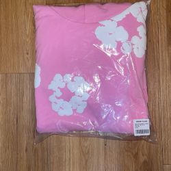 Pink Denim Tear Sweater