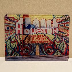 Glass Tempered Mural of “Houston Is Inspired” By Artist GONZO247