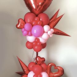 Valentine Balloon Column 