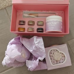 Nectar Life Bath Bomb Face Mask Kit Set Birthday Gift Spa Day