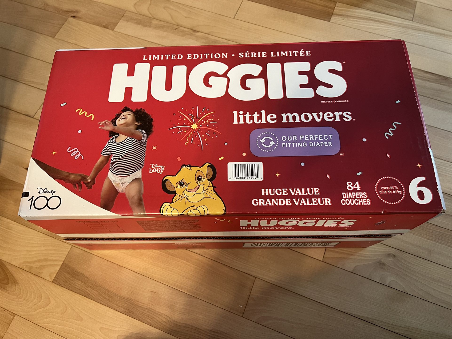Huggies little Movers Diaper Size 6 (84ct)