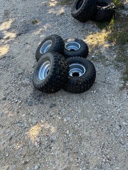 Wheels and tires for small players four wheeler
