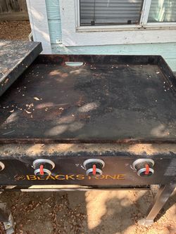 Old Blackstone flat top four burner
