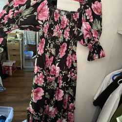 Petite L Floral Dress