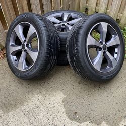 2 OEM Jeep Cherokee Rims + Tires - Great Tread