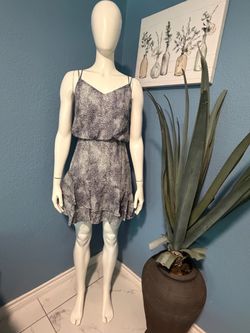 SPOTTED NAVY DRESS Small