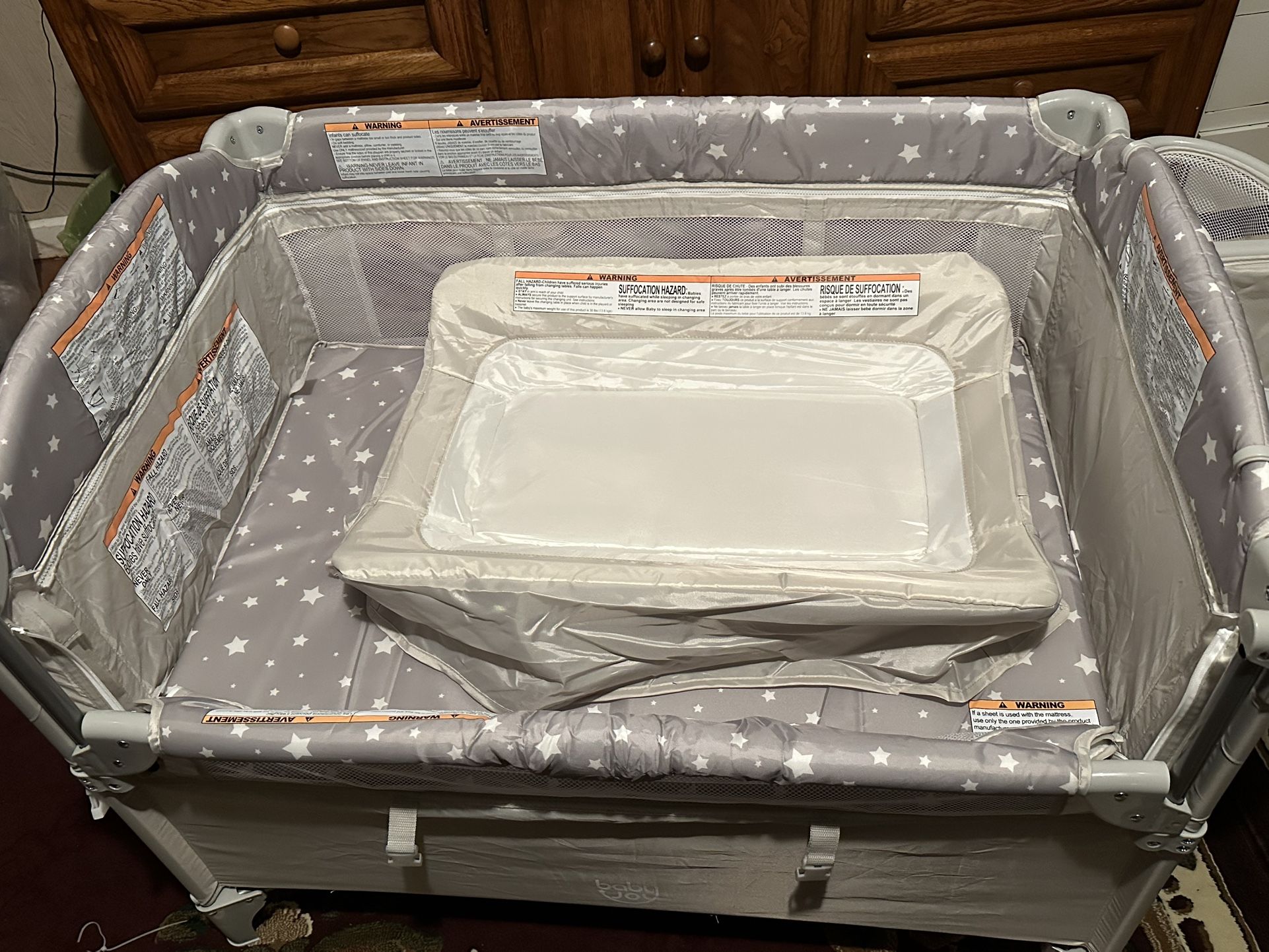 Baby playpen/bedside sleeper Jugadera/cuna para bebe