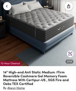 King Mattress Brand New Open Box