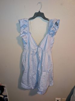 Women's Dress by Speechless Size Large Light Blue Flowy Dress New W/Tags No Belt
