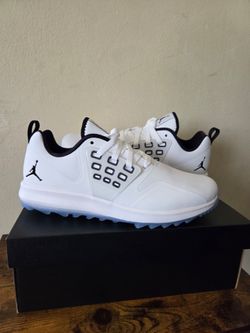 Nike Jordan Grind Golf Shoes White Black AR0503-102 Men's Size 10.5 NEW