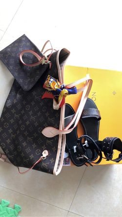 LV nerverful handbag and Sandle set
