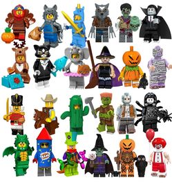 24 Halloween Minifigures (not Lego but works with it)