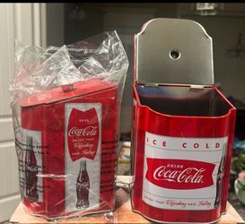 Two Vintage Coca-Cola Storage Containers 