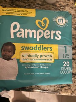 Pampers size 1 and 2