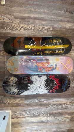 Lot of 3 Graphic Skateboard Decks