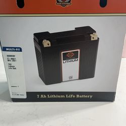 7AH Lithium  12 V  Harley Davidson  Battery  New 