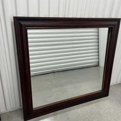 wood dresser mirror “37 X 41”