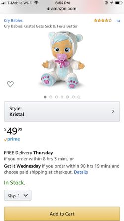 Cry Babies interactive doll