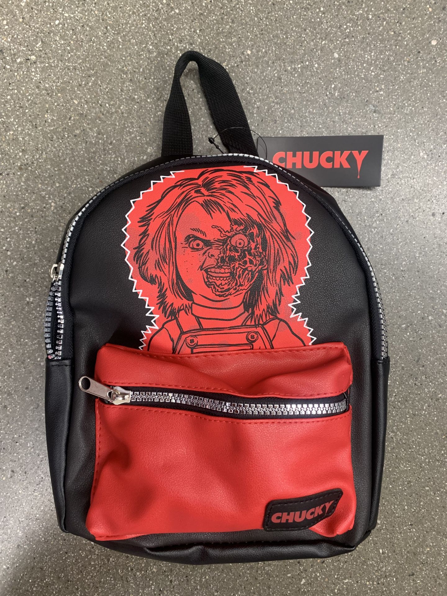 NWT Mini Chucky Backpack (Black And Red)