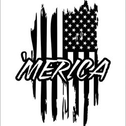 America Flag Decal Sticker For Car Truck 5x6 Inch