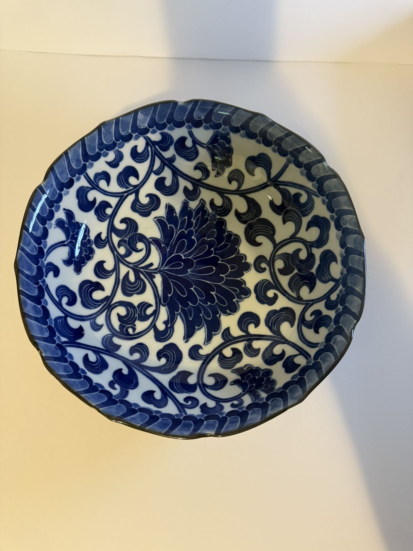 10” Round Floral Bowl