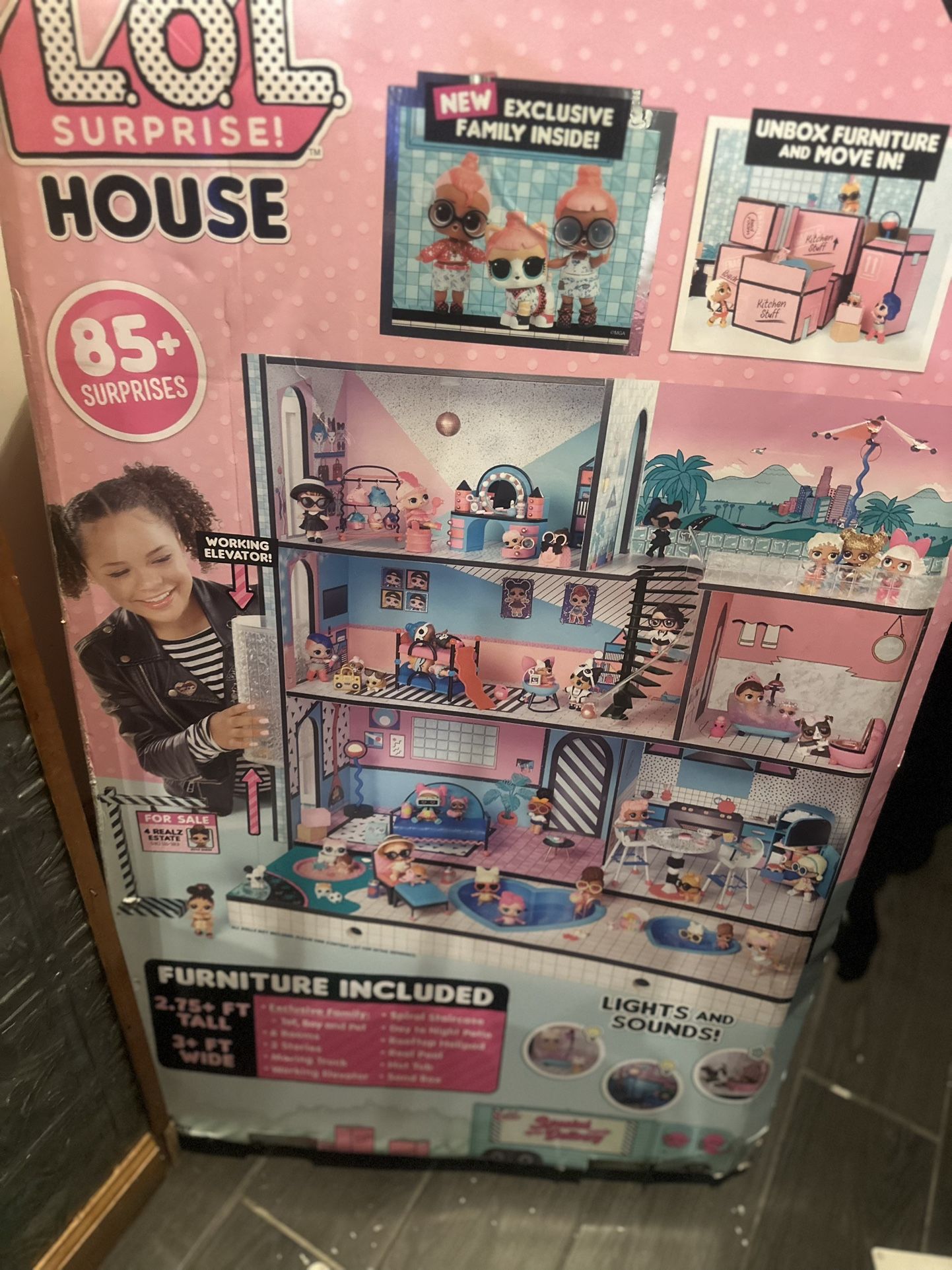 lol Doll Real Wood Doll House
