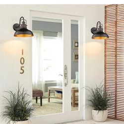 Zeyu Gooseneck Wall Lights 2 Pack Bronze 