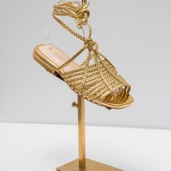 ✨ Handmade Gold Rope Sandals – Boho Chic Style ✨