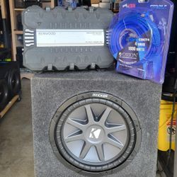 12inch Kicker Comp Vr And Amplifier And Kit 
