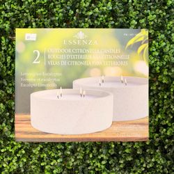 Essenza Outdoor Citronella Candles 2-Pack
