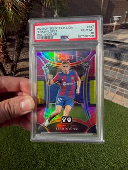 Fermin Lopez Rookie Card PSA 10 2023-2024 Barcelona