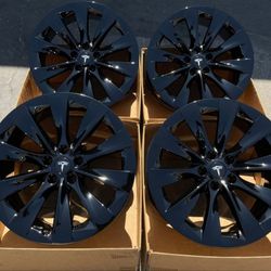 20" Tesla Model X wheels Rims Gloss Black