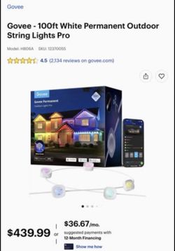 Govee permanent outdoor lighting