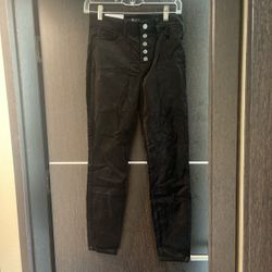 7 For All Mankind “High Waist Ankle Skinny” Jeans in Velvet Black 🖤