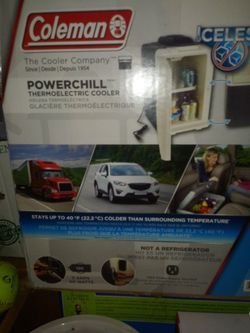 Coleman 40 Quart Cooler Thermal Electric Power Chill