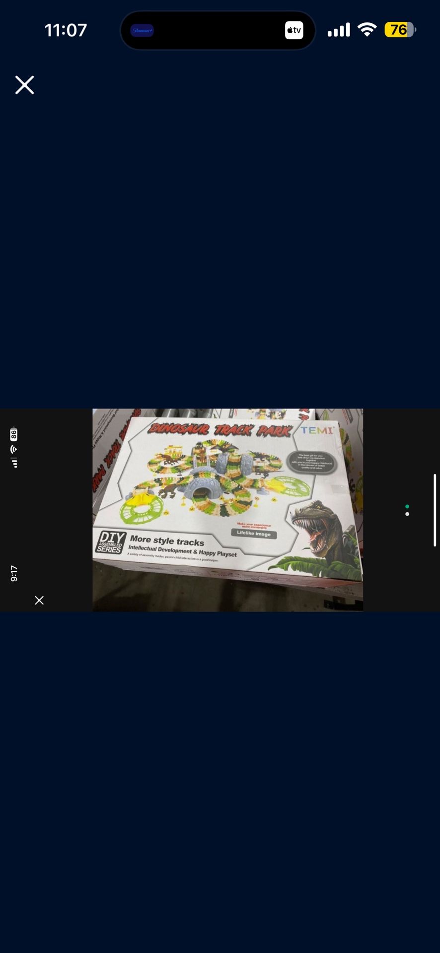 Brand New TEMI Dinosaur Train Toys For Kids, Longer Track, 6 Realistic Jurassic Dino Figures, 2 Electric Toy Car, Twisted Flexible Train Track Set For