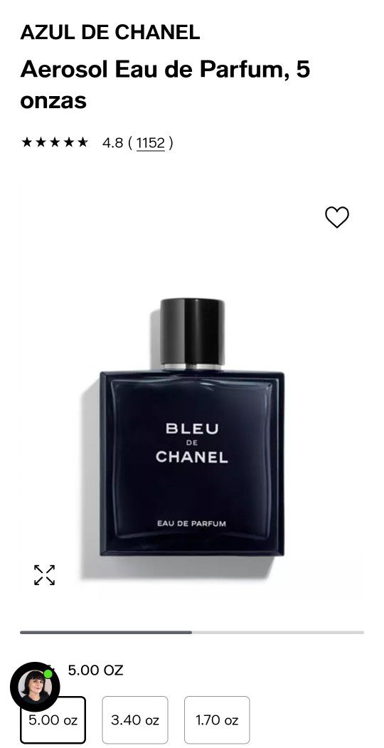 Blue DE CHANEL Aerosol Eau de Parfum, 5 onzas for Sale in Miami
