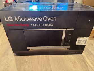 Brand New LG MVEM1825F 1.8 Cu Ft Over-the-Range Microwave – Unopened