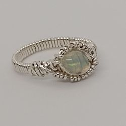 Sterling Silver Opal Ring