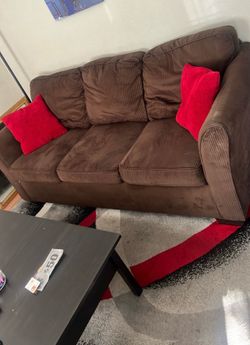 Couch brown microfiber
