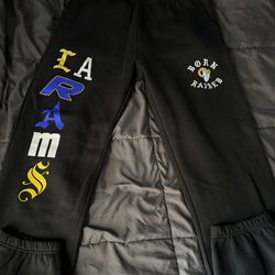 Born X Raised Rams sweats XL new