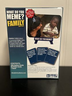 What Do You Meme? Family Edition - The Hilarious Family Card Game for Meme  Lovers 