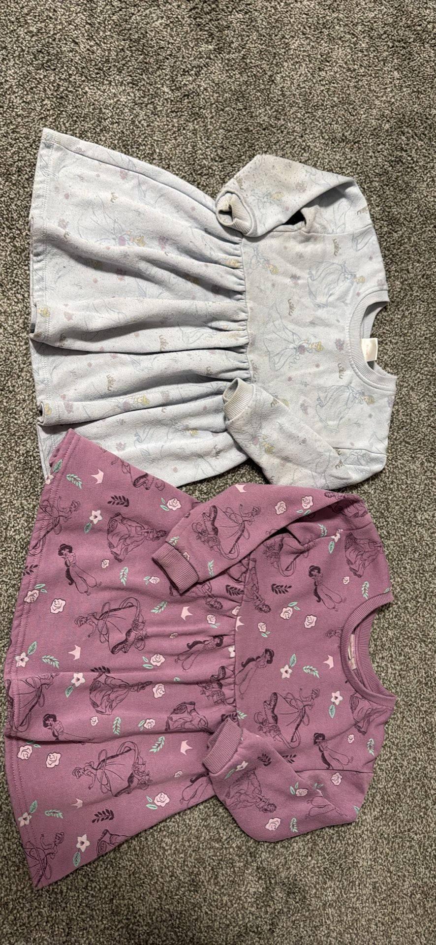 Disney Princess Sweater dresses 2T 