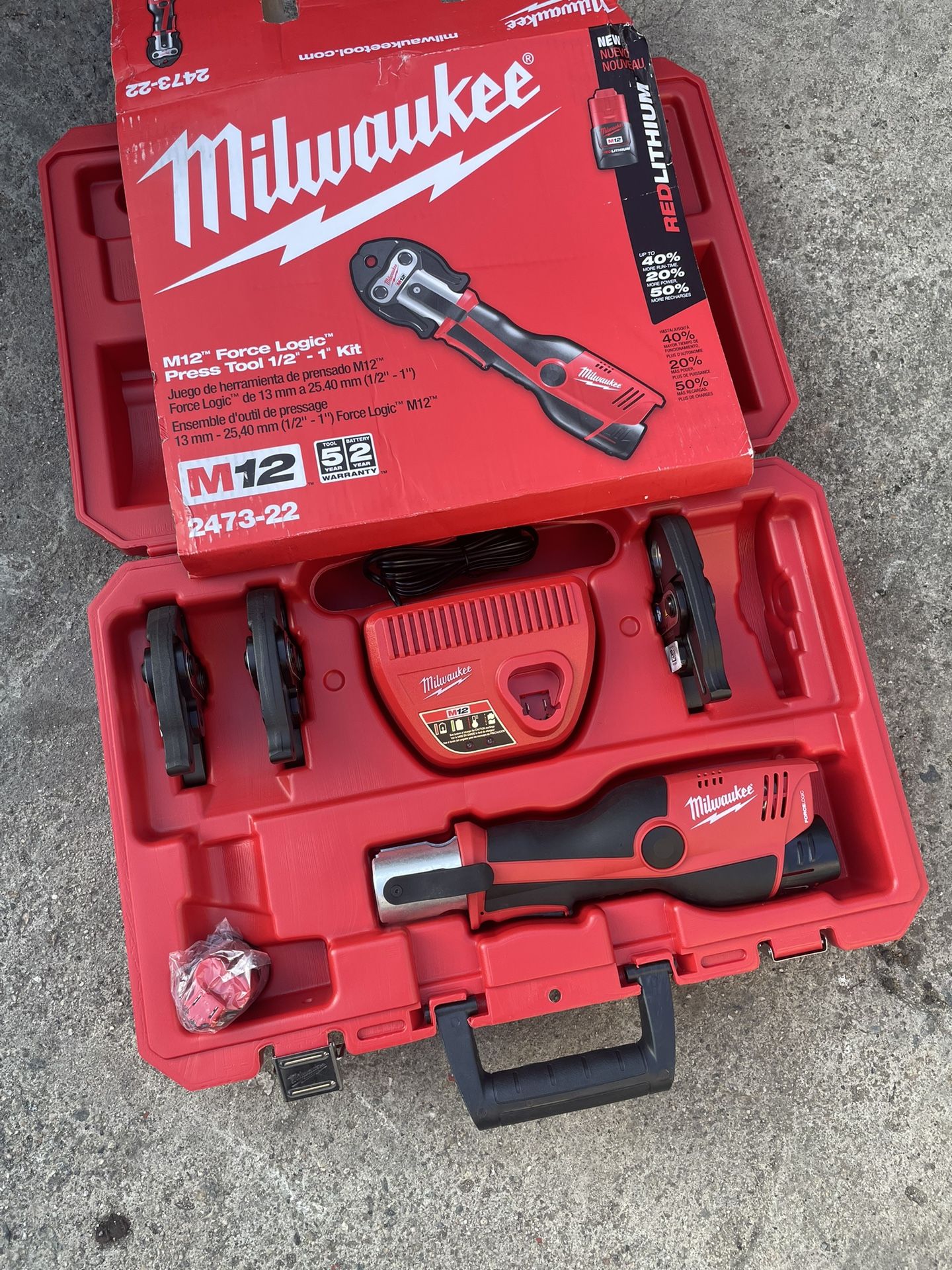 Milwaukee M12 12 Volt Lithium Ion Force Logic Cordless ProPress
