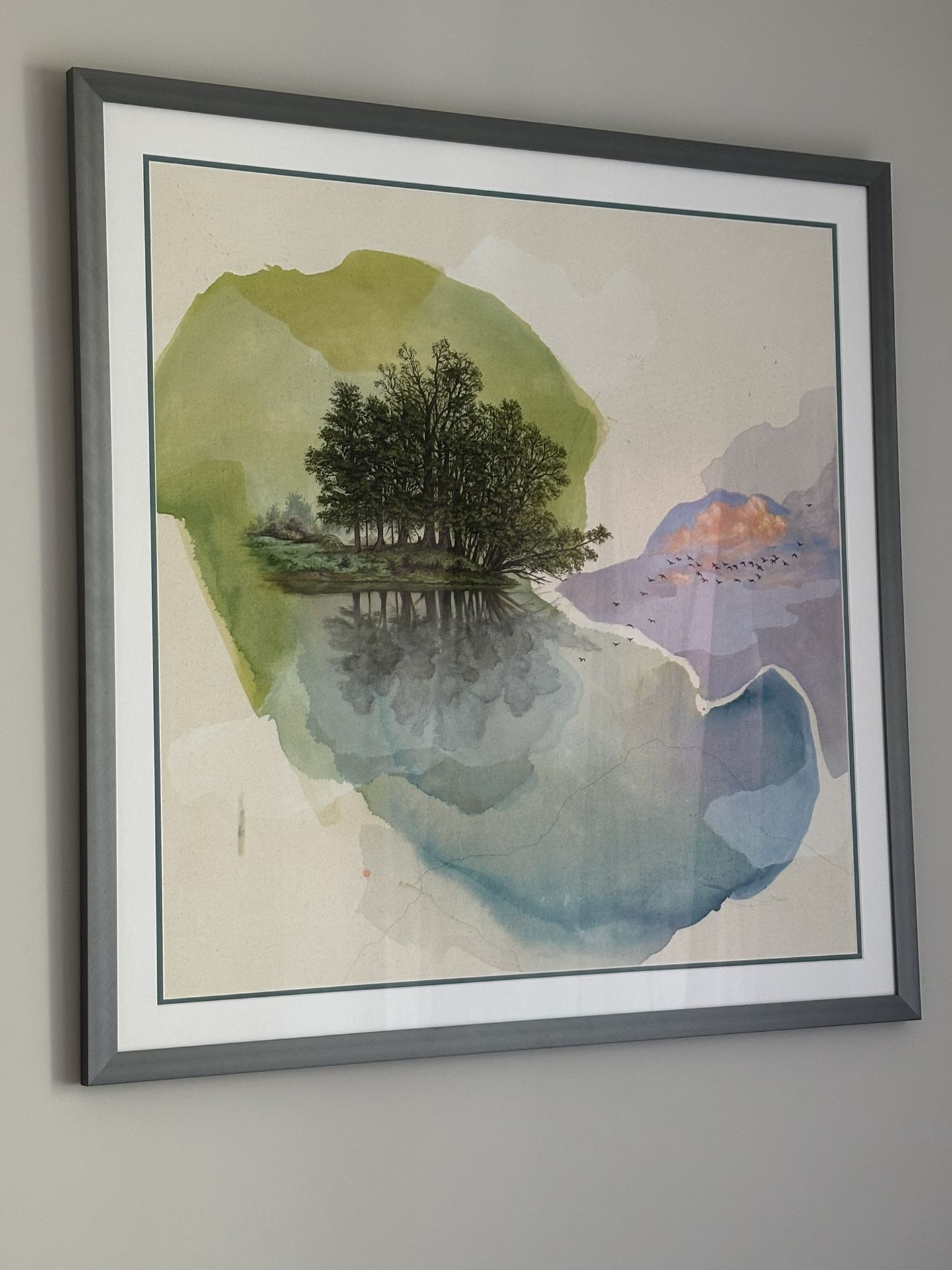 Framed Victoria Rose Park Print