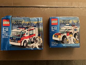 Lego City Doctor/Ambulance (Includes Box And Instructions)