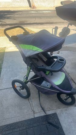 Jogger/stroller with shocks for smooth ride